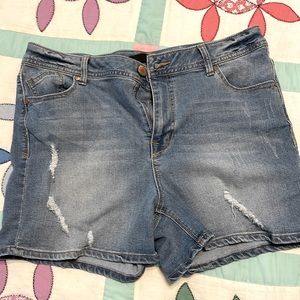 Denim jean shorts